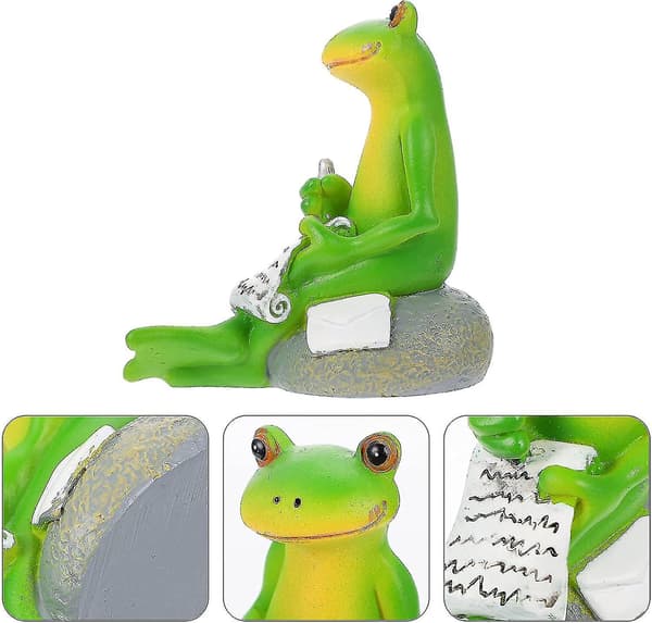 En Resin Figur Sidende Statue Figurer Kagepynt