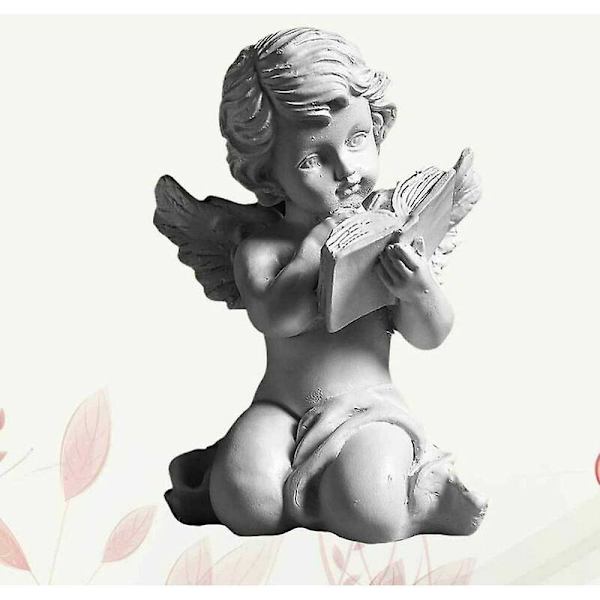Resin Engel Figur Engel Statue Skrivebordsdekoration Ornament til Kontor