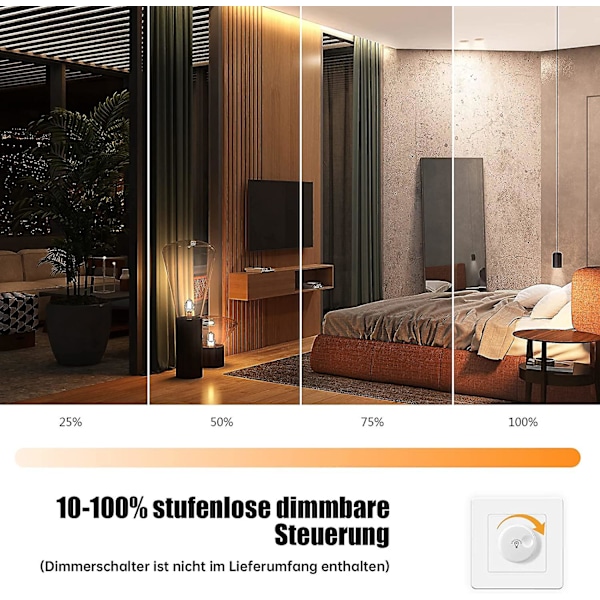 6 stk. E14 Dæmpbare Varm Hvid 600lm 6w LED Pærer Erstatter 60w 2700k LED Kertepære Energibesparende