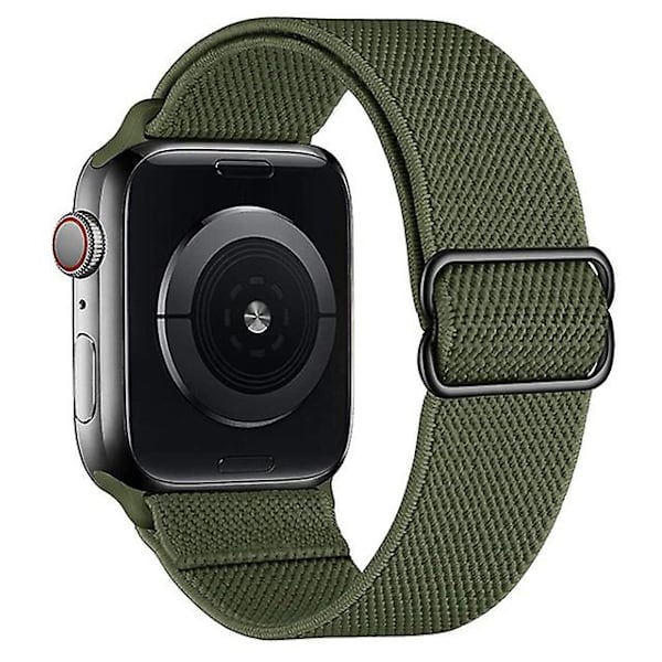 Stretchig klockarmband Kompatibel med Apple Watch Band 45mm 44mm 42mm Bekvämt Justerbart Sportband För Iwatch Serie 7 6 5 4 Se 3 2 1 Kvinnor Män AA009 42mm 44mm 45mm