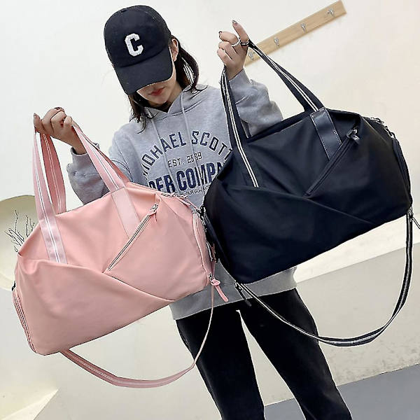 Sporty Reisepose Arbeidsbesparende Duffelbag Forsterket Skulderveske Grey