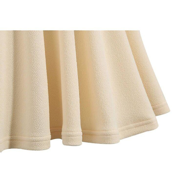 Kvinnors stretchiga utsvängda casual miniskaterkjol Red M
