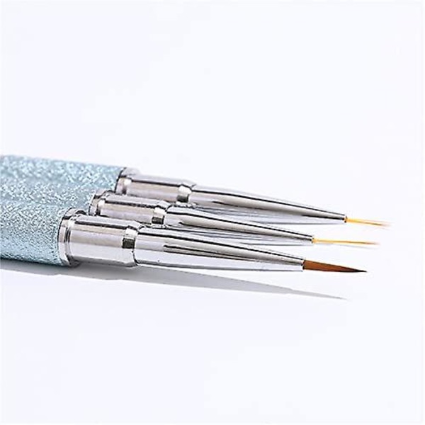 Akryl nagelkonst borstar set med lock, 10 st Kolinsky Sable hår akryl strass handtag nagelkonst pennor, nagelkonst tips builder borste, nagellack borste