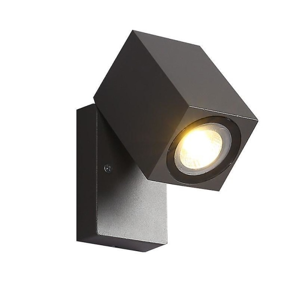 7wled Justerbar Vinkel Varmt Lys Utendørs Vegglampe Hage Villa Gård Terrasse Lampe Trapp Gang Eksteriør Vegglampe