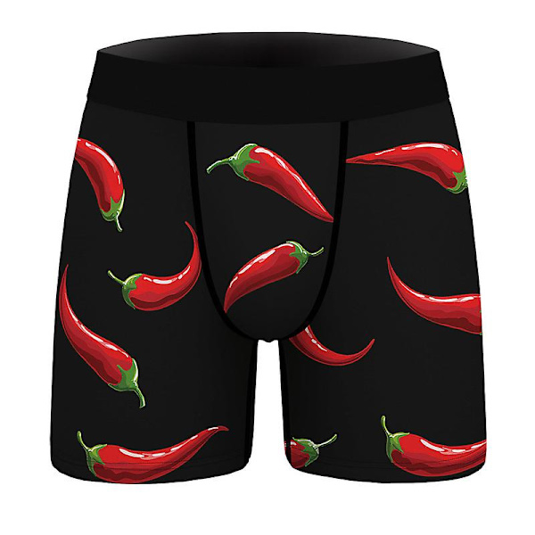 Digitaalipainettu seksikäs miesten alusvaate, slim fit, joustava, muotoileva bokseri, mukava ja hengittävä style 1 M