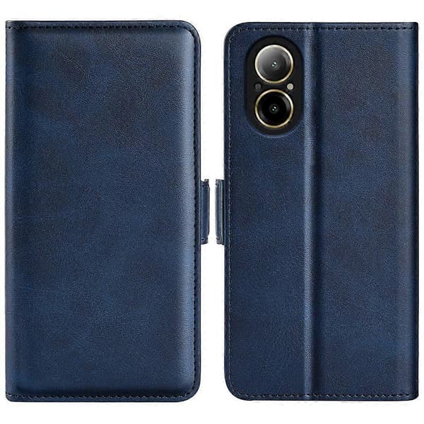 Læder telefoncover med magnetisk lukning til Realme C67 4G Style E