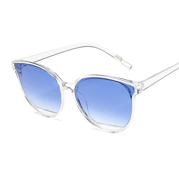 Uusi tulokas 2023 Muoti Aurinkolasit Nainen Vintage Metalli Peili Klassiset Vintage Aurinkolasit Naisille Oculos De Sol Feminino Uv400 Trans Blue