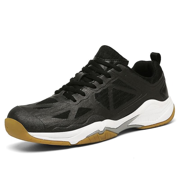 Dam Lätta Sneakers Mode Inomhusplansskor Lämpliga För Badminton 3D0002 Black EU 46