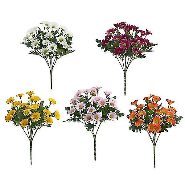 Kunstige Blomster Buket Falske Blomster Til Hjem Bryllup Dekoration Indendørs Udendørs Blomster Falske Planter