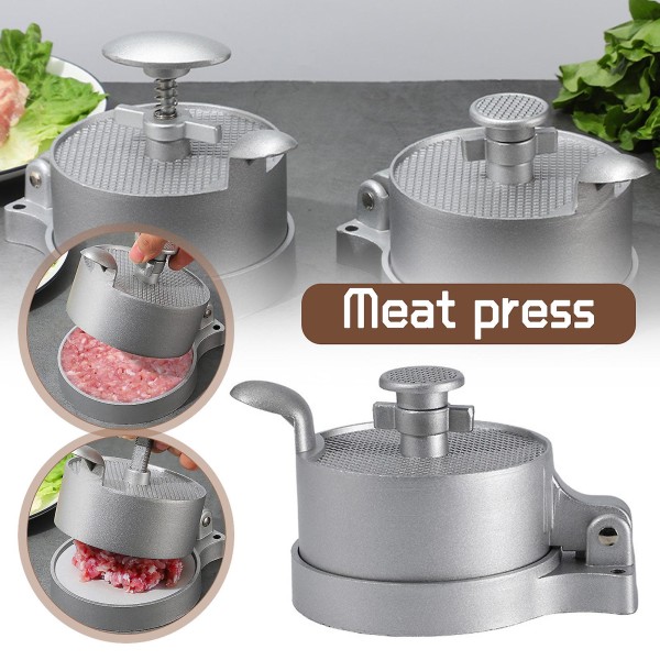 Manuell Flip-top Burger Press Patty Maker Multifunktionella Patties Making Molds för Hemkök Spring