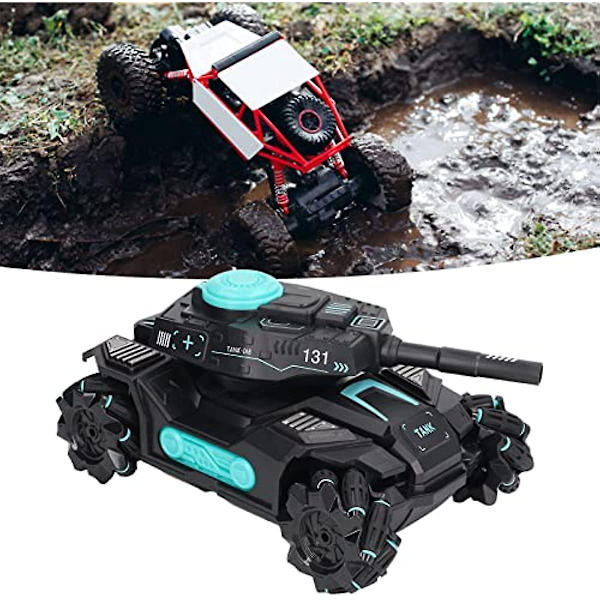 Ritoeasysports Tankleksaker  Svart Barnleksak Tank Vattenprojektil Klocka Fjärrkontroll Barn Tankleksaker För Hem Elektronisk Leksak