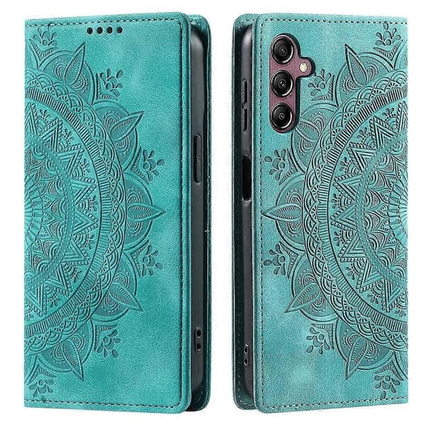 För Samsung Galaxy A55 5G Läderfodral Mandala Blomma Plånboksfodral