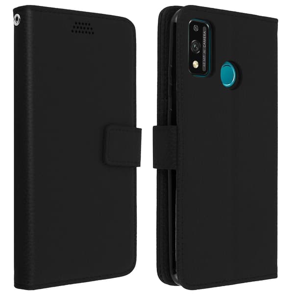 Honor 9X Lite Folio Suojakotelo Lompakko-toiminnolla - Musta