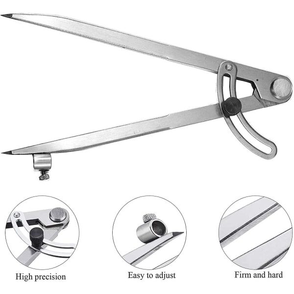 Kolstålsmätpassare med 5 st pennor Precision Caliper Justering