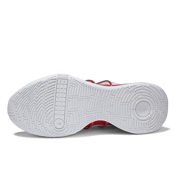 Basketbollskor för män, höga, andningsbara, halkfria, moderiktiga sneakers 3F8899 White EU 40
