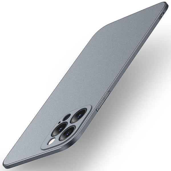 Slim Fit Designad för Iphone 15- case, ultratunt robust cover grey iPhone15Pro