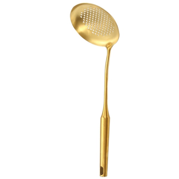 6-delad rostfria köksredskap i guld - Soppslev, stekspade, rostfria, moderna köksredskap med slät yta 1 Colander