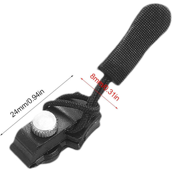 Dragkedja, Byte av blixtlåshuvud | 10 ST Zip Slider Reparation Instant Kit,Blixtlåsbyte, dragkedja Fix-ersättning för bagage, ryggsäckar,S