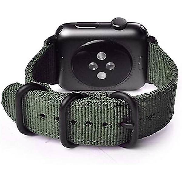 22mm universell ballistisk klockarmband, nylon canvas vävd ögla ersättningsrem armband spänne fäste justerbar stängning för smart klocka sport fitness