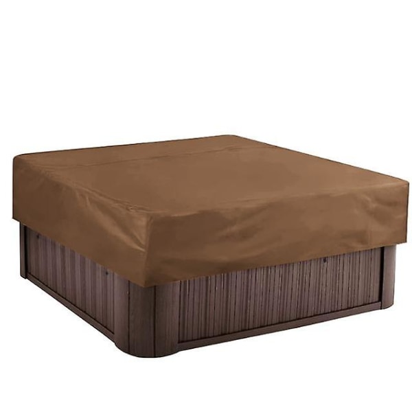 Firkantet Badekar Vanntett Trekk Utendørs Baldakin Daglig Kjemisk Trekk Støvtrekk brown 231 * 231* 30cm