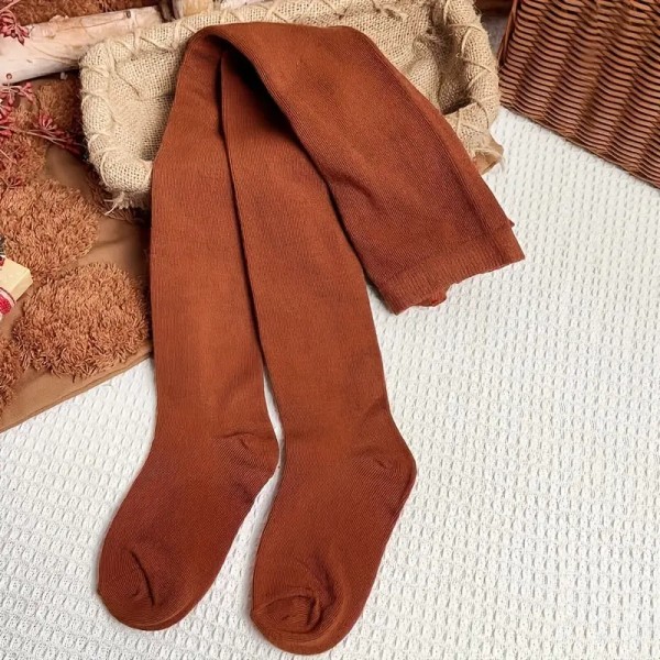 4 par pigestrømpebukser Floret, ensfarvede komfortable åndbare termiske leggings strømpebukser, vinter og efterår