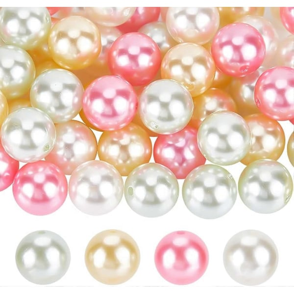 60 stk. Bubblegum Perler 20mm Chunk Pen Perler Akryl Perler Store Fokale Løse Perler til Smykker Taske Kædefremstilling