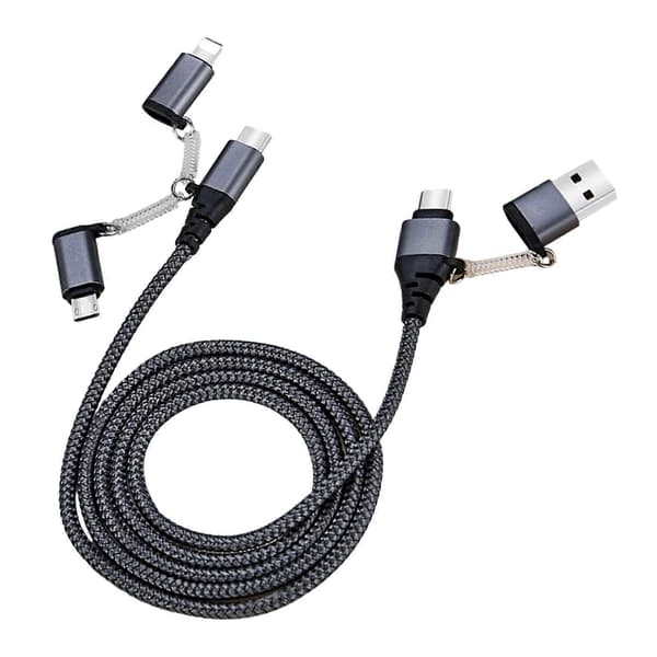 Multi USB-kabel USB C til USB C-kabel Nylon Ladekabel USB C til Type C Hurtigladekabel for Telefon Laptop Nettbrett