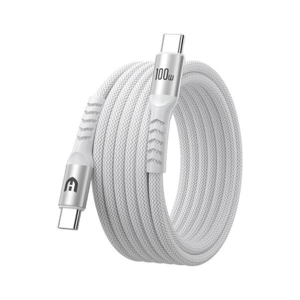 Hurtig USB C til USB C Opladerkabel 100W Strømforsyning Datakabelledning til Telefoner Tablets 200/300cm Lang