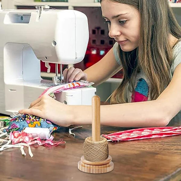 Langanpidike Spinner, Langanpidike virkkaukseen, Manuaalinen langanjakelija - Pyörivien lankakerien säilytykseen