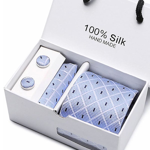 Herr slips slips presentförpackning 5 delar kostym grupp slips affärs formell bröllop slips B09