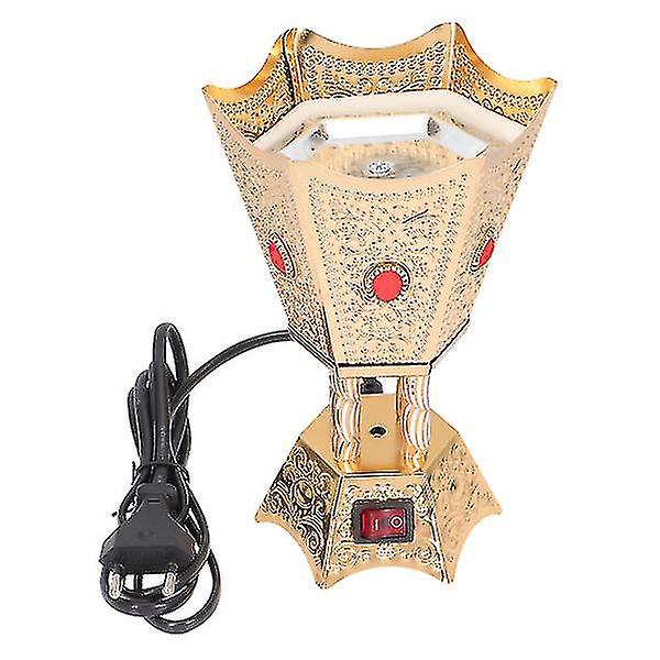 Elektrisk Røgelse Retro Brænder Ornament Røgelsesbrænder Metalhåndværk (eu Stik) (Limited Edition)