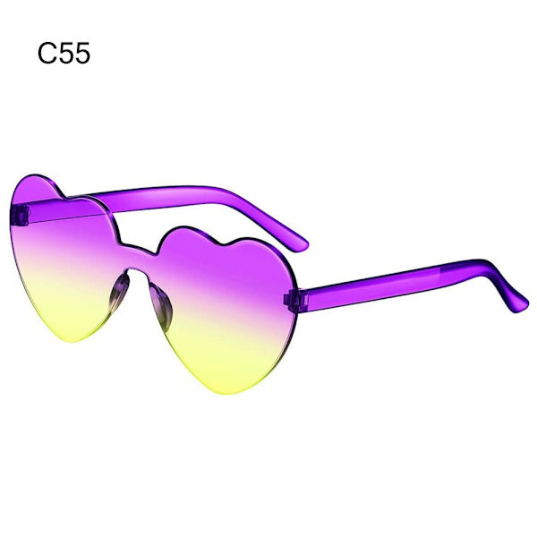 Hjärtformade solglasögon Hjärtglasögon C55