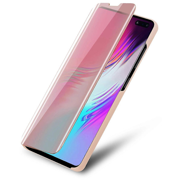 Samsung Galaxy S10 5G Skal - Smartview Design med Spegel KUNZIT ROSA