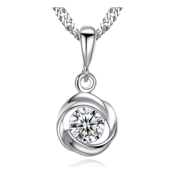 S925 Sølv Vedhæng Halskæde Smykker Sterling Sølv Zircon Dronning Charms Fin Halskæde Xq-xl059