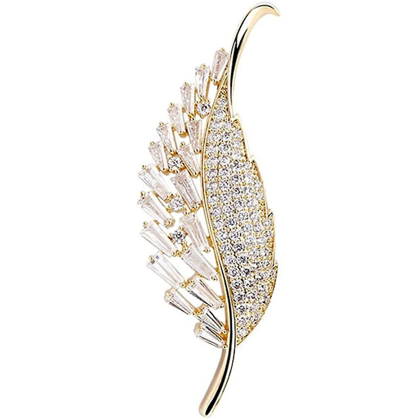 Elegante Blad Corsage Brocher Smykker Til Kvinder Mode Perle Kostume Brocher Og Nåle