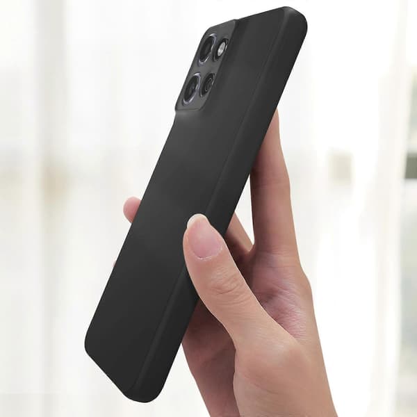 Cover til Motorola Edge 50 Neo Silikone Blød Mat, Sort