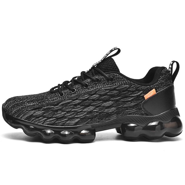 Mænds Sports Løbesko Fiskeskæl Flyvende Vævet Sneakers Fr9127-P Black EU 44