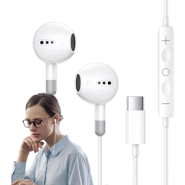 Typ C Hörlurar | USB C Trådbundna Hörlurar | Smala USB C Hörlurar | USB C Hörlurar