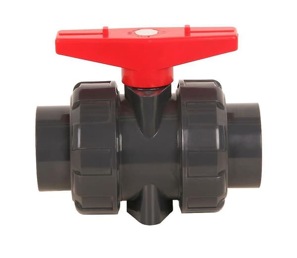 Dubbel unionsventil att limmas, diameter 32 mm PVC kulventil, dn25 (innerdiameter 32mm)