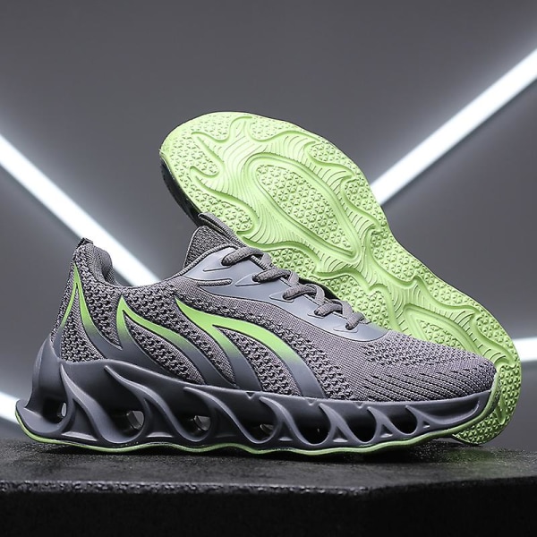 Herresko Flyvende Vævet Fritidssko Åndbare Sneakers Sportssko 8818 Gray EU 41