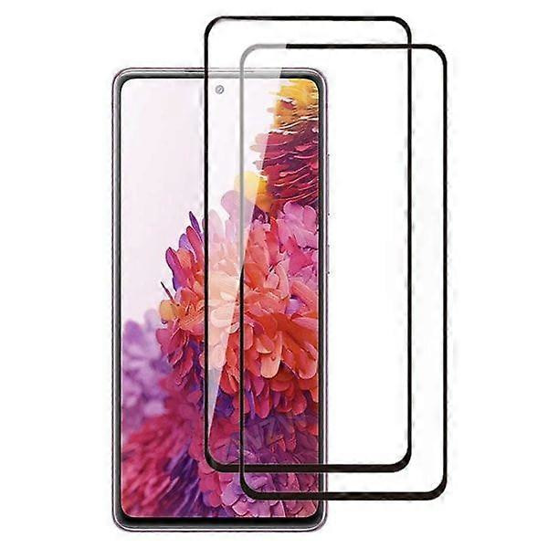 2-pack Galaxy S20 FE Full Coverage HD Skärmskydd Kolfiber Svart