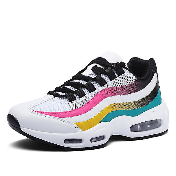 Dam Air Cushion Sports Löparskor Lätta Sneakers 0580-1 WhiteRose EU 41