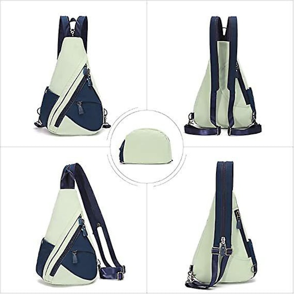 Canvas Sling Bag Liten Crossbody Ryggsäck Axel Väska Casual Dagryggsäck För Män Kvinnor A3