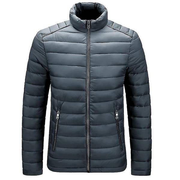 Unisex Jackor Termisk Jacka Ultralätt Vintermode 4XL Gray
