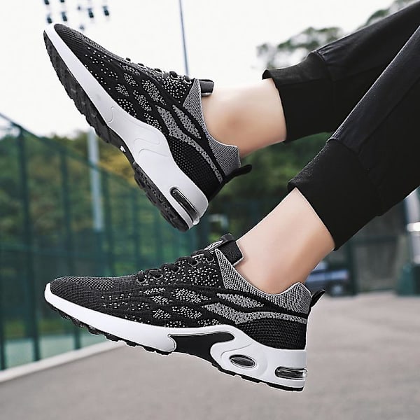 Miesten Air Sports juoksukengät hengittävät muoti lenkkarit Fr9309 Black EU 41