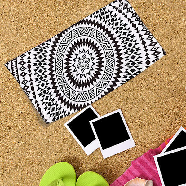 Hurtigtørkende Strandhåndkle For Reise - Ekstra Stor 80x160cm Oversized Svømme-, Basseng-, Yoga-, Reisehåndkle Pattern 3