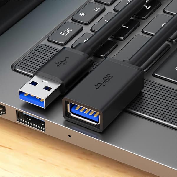 USB Forlængerkabel Højhastigheds USB 3.0 Forlængerkabel Han til Hun Dataoverførsel Erstatning for Museforlængerkabel