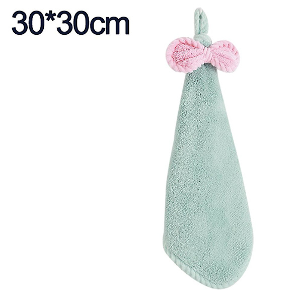 Håndklæder, Badehåndklæder Med Hængesløjfe, Mikrofiber Koralsoft Absorberende Håndklæde Til Køkken Style 2