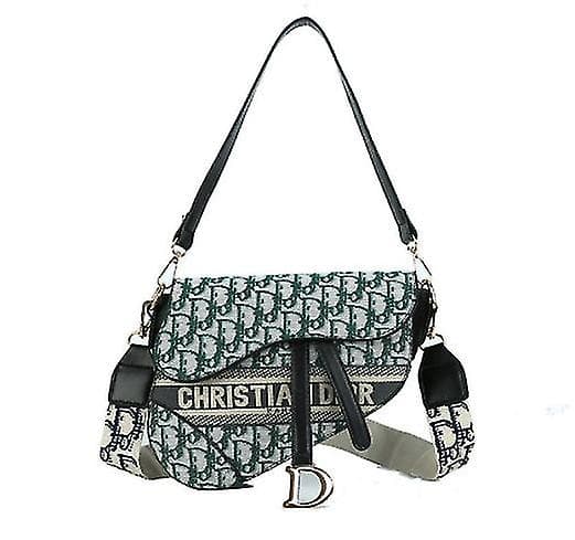 D Taske Dame Ny Mode Retro Messenger Sadel Taske Efterår Og Vinter Simpel Bred Grey