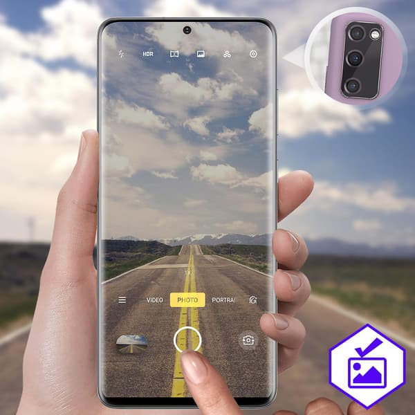 Kameraskydd Galaxy S20 FE Härdat glas Smutsavvisande Klar
